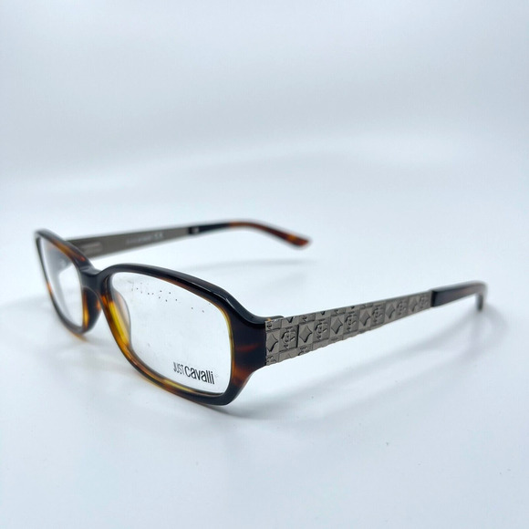 Just Cavalli JC365 052 Women Eyeglasses Frame Black Rectangle 52-14-135 H6705 - Picture 1 of 8